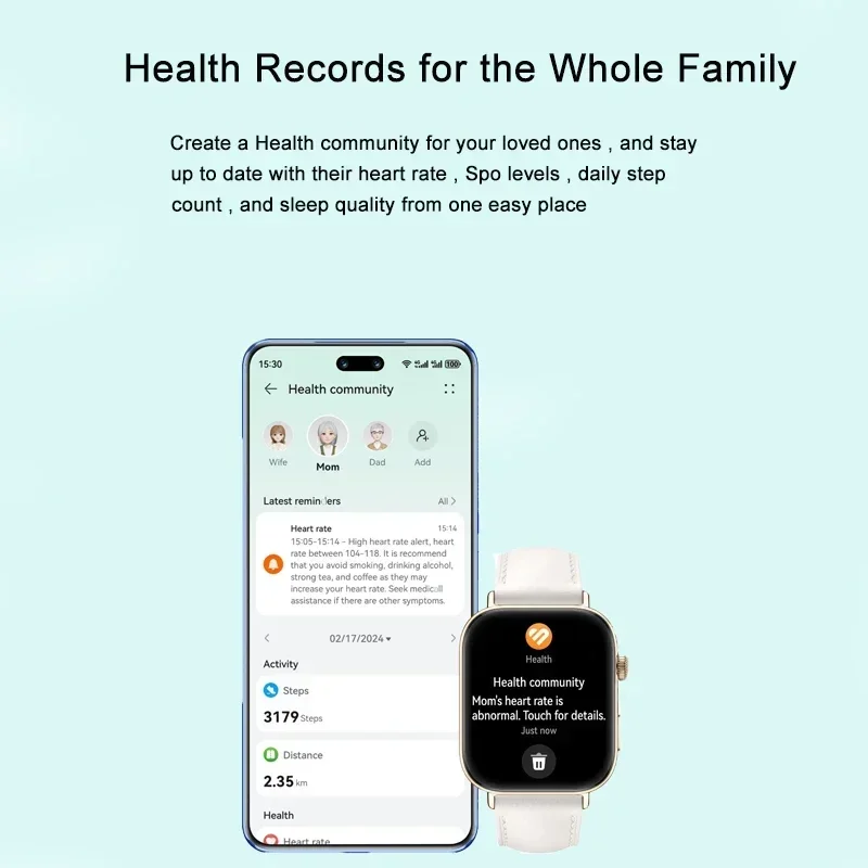 HUAWEI WATCH FIT 3 Smart WATCH Light and Thin Large Screen Sports Fat Reduction Long Life Bluetooth Call Sports WATCH 6