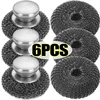 6/1x Kitchen Stainless Steel Pot Brush with Handles Dishwashing Wire Ball Heavy Duty Metal Scrubber Home Pot Pan Cleaning Tools