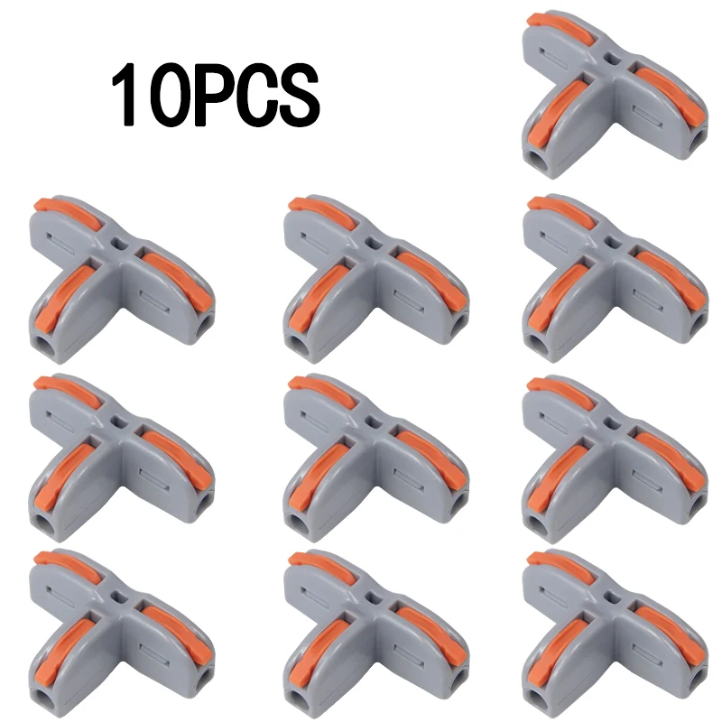 5PCS/10 stücke T3 Schnell Stecker T-Clip Drei-Wege Und Vier-Wege Splitter T-Clip kabel Zweig Schnell Stecker Terminals – Detail 8