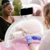 Half Moon Nail Desk Lamp Foldable LED Nail Fill Light Portable Beauty Salon Work Manicure & Lash 3000-6500K Professional Lamp 1