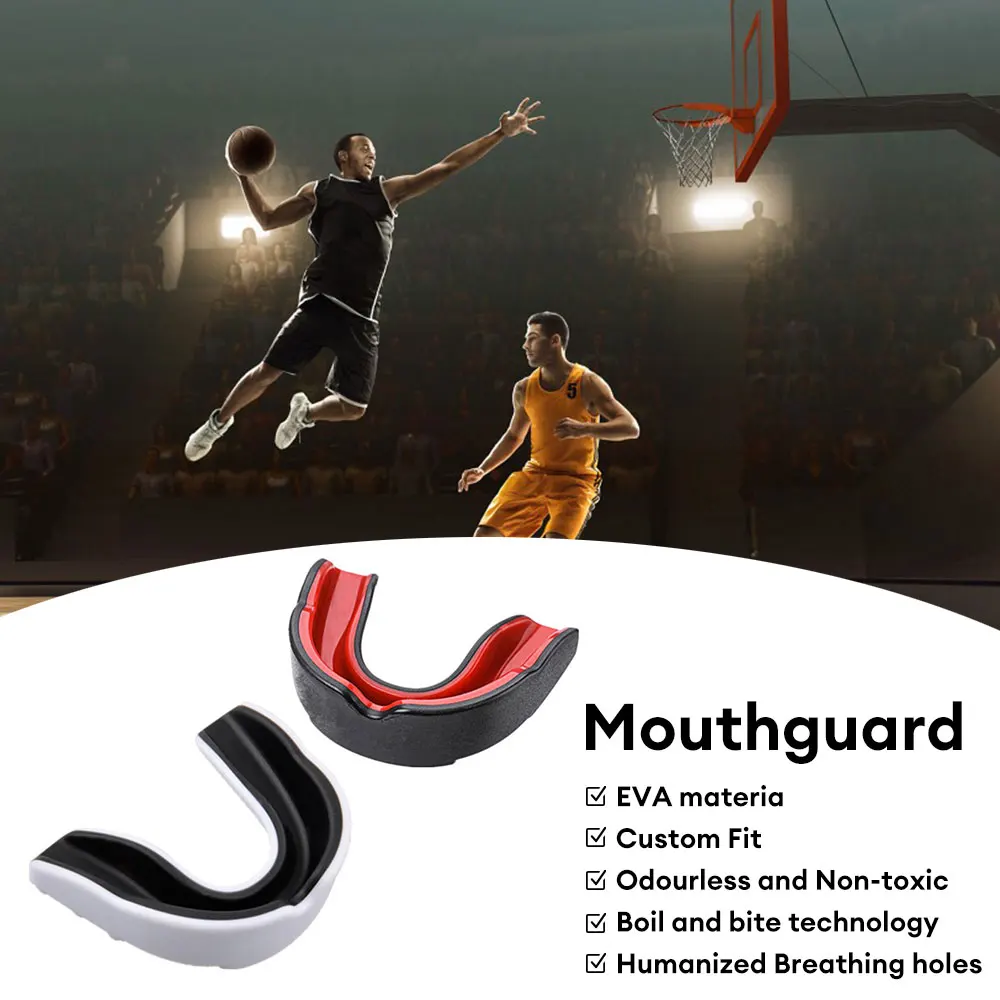 

1/4Pcs Boxing Gum Shield Mouth Guard Mouthguard Slim Fit for Football Wrestling Hockey Lacrosse Boxing for Contact Combat Sport
