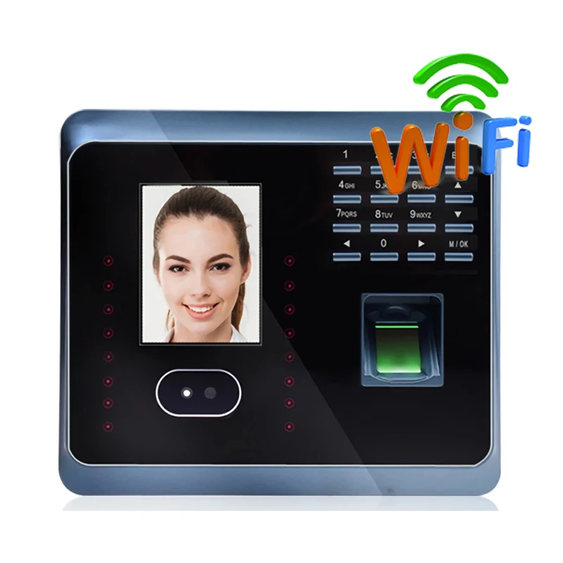 Linx-sistema biométrico de reconocimiento Facial, máquina de asistencia con teclado, reloj de Hora Facial, WIFI, UF100plus