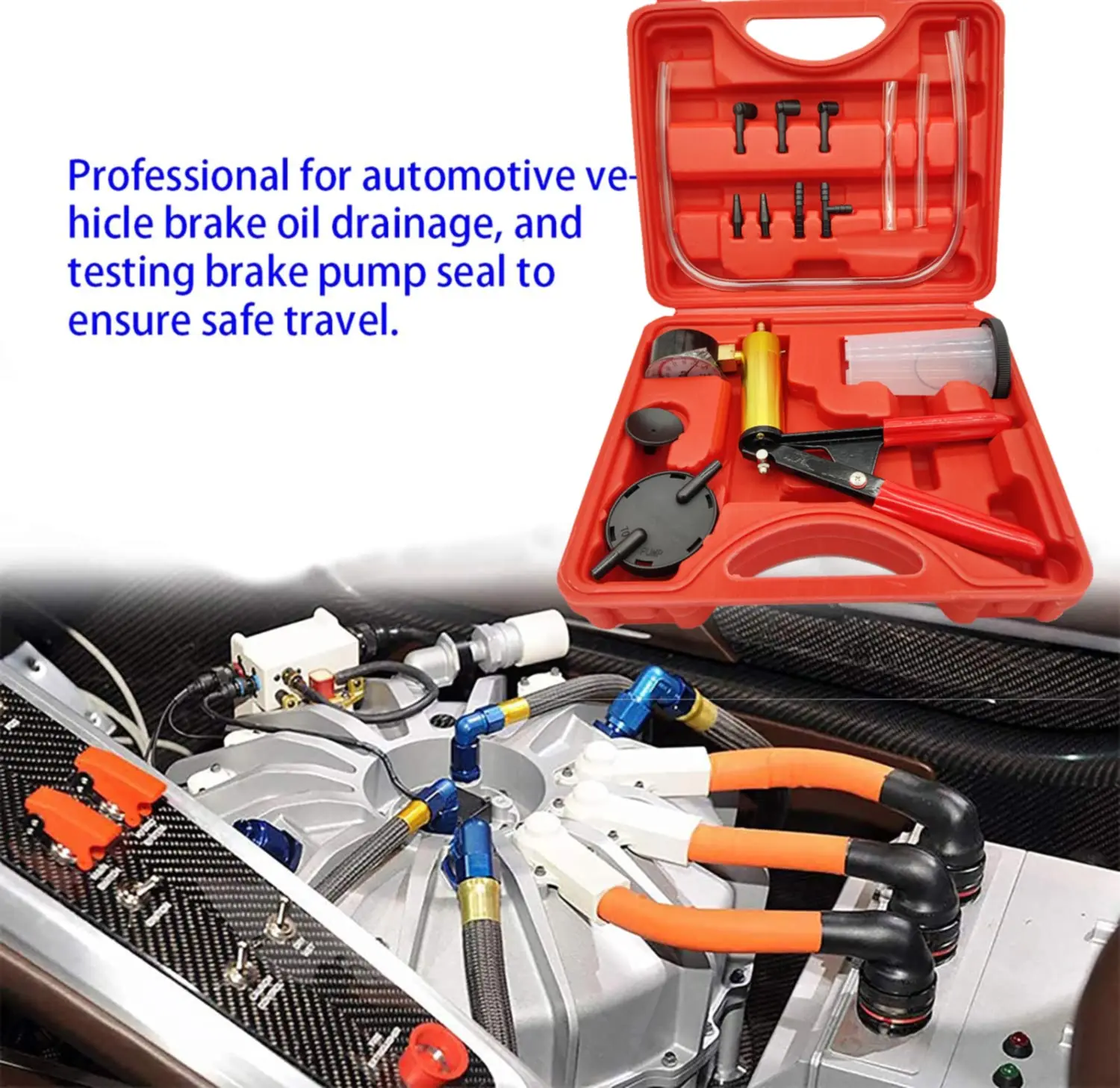 Brake Bleeder Kit Manual Brake Bleeder Vacuum Pump Kit