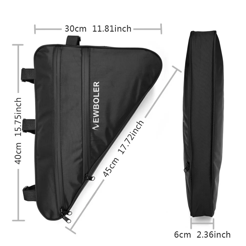 Borsa Da Sella Newboler Per Bici - Telaio Anteriore O Posteriore - 3-13L