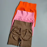 Summer High-Waist Yoga Shorts for Women Fitness Workout Shorts Booty-Lifting Sport Gym Soft Breathable Running Cycling Shorts - Image 6