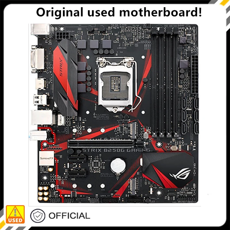 

B250-G For ROG STRIX B250G GAMING M-ATX Original Used Desktop Intel B250 64GB DDR4 Motherboard LGA 1151 i7/i5/i3 USB3.0 SATA3