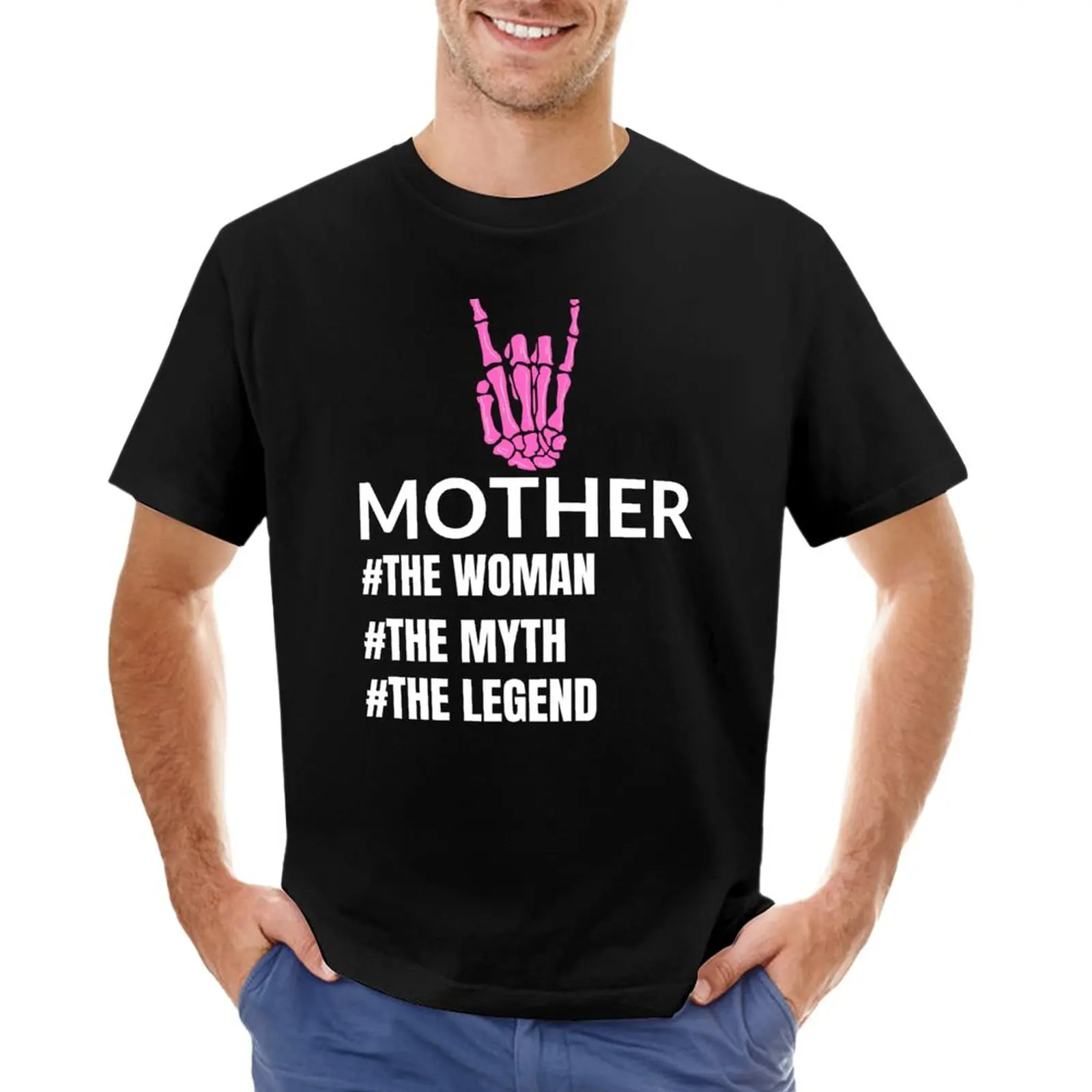 

Мужская и женская футболка с надписью «Mother The myth the legend»