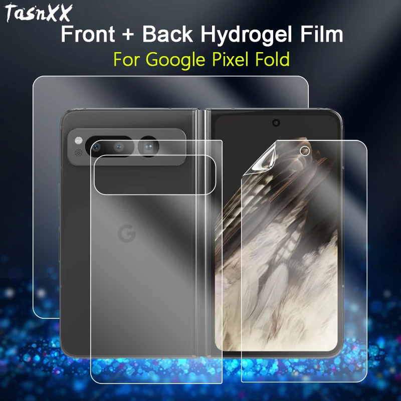 Ultra Clear Full Coverage 3-in-1 Front and Back Screen Protector - Soft Repairable Hydrogel Film