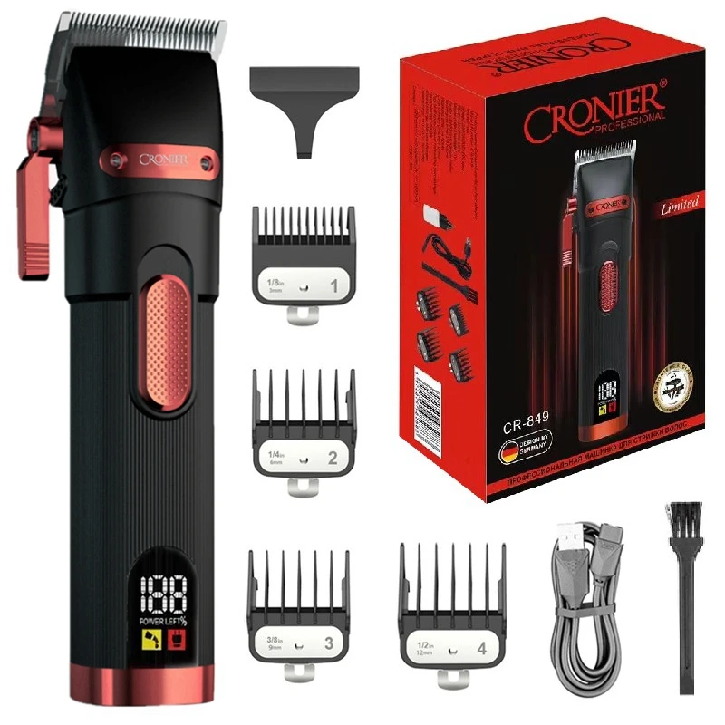 Cordless Professional Hair Trimmer Adjustable Beard Hair Clipper