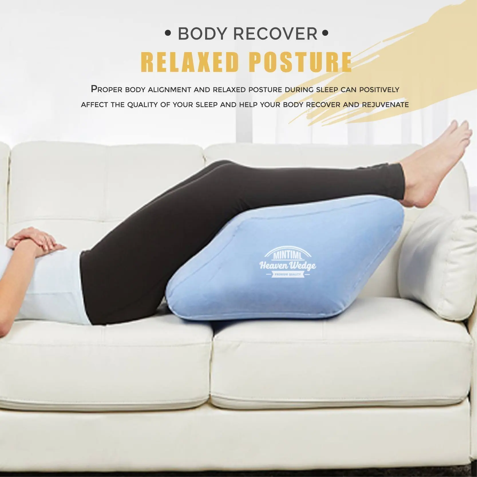 Leg Elevation Pillows, Inflatable Wedge Pillows for Sleeping, Comfort Leg  Pillows Improve Circulation, Suitable for Relax Muscles & Comfort Swelling,  Pregnant, Recovery 