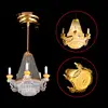 1/6 1/12 Scale Dollhouse Accessories Miniature LED Wall Sconce Lamp, dollhouse table lamp, Battery Operated With ON/OFF Switch 2