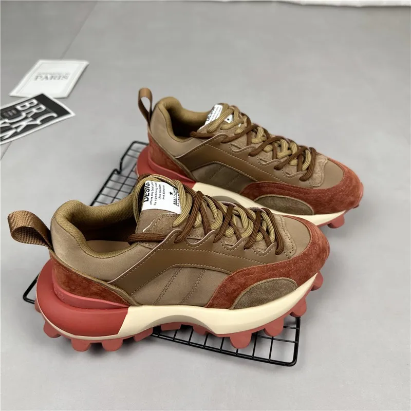 

Парные Разноцветные туфли для папы женские кроссовки на шнуровке женские повседневные кроссовки с круглым носком 2024 разноные кроссовки для пары