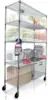 48 x 18x76 4000LBS Metal Shelves for Storage with Wheels Ideal for Garage Shelving 5 Tier Wire Shelving Rack for Kitchen Storage 1