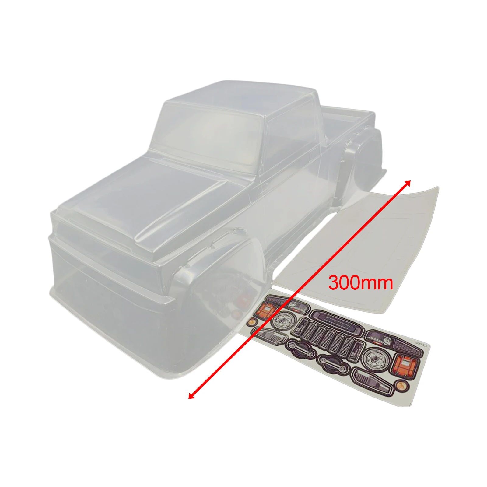 Coque Carrosserie RC Transparente 1/10 pour SCX10 D90