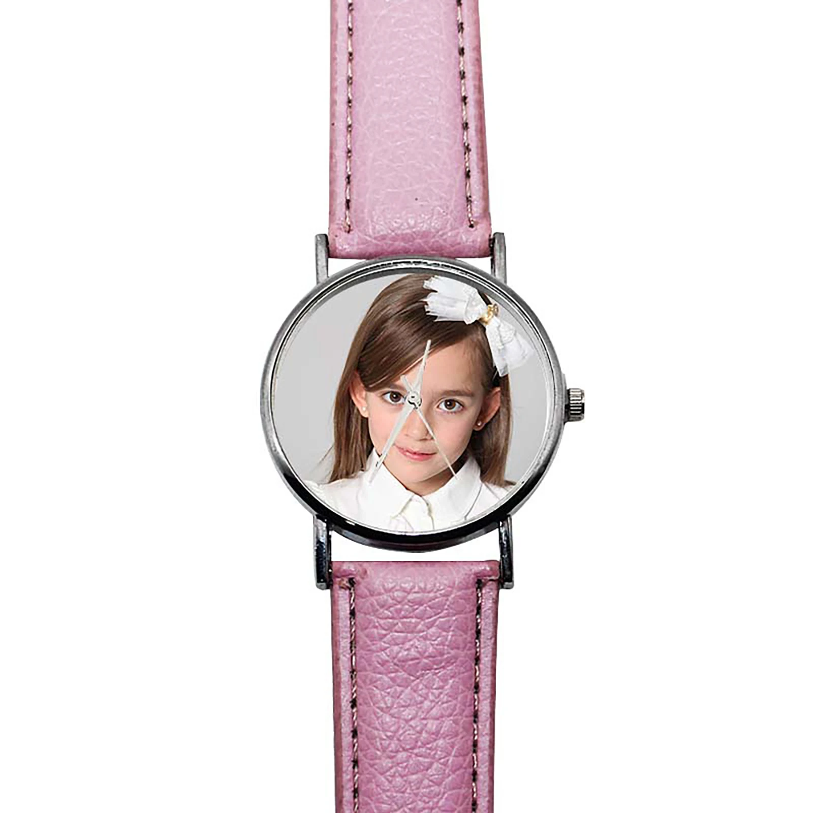 Sublimation Blank 9.4"x 1.45" PU Leather Watch DIY Print on Watch Dial Personalized Heat Press Gifts Souvenirs