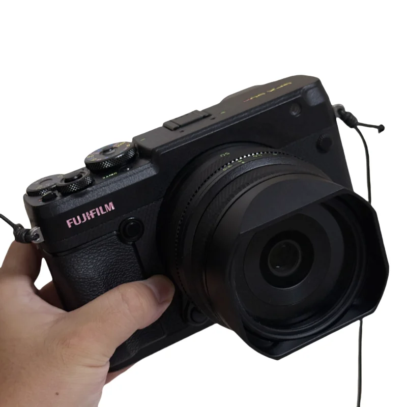 Metal Square Lens Hood for Fujifilm GF50mm F3.5 R LM WR Lens