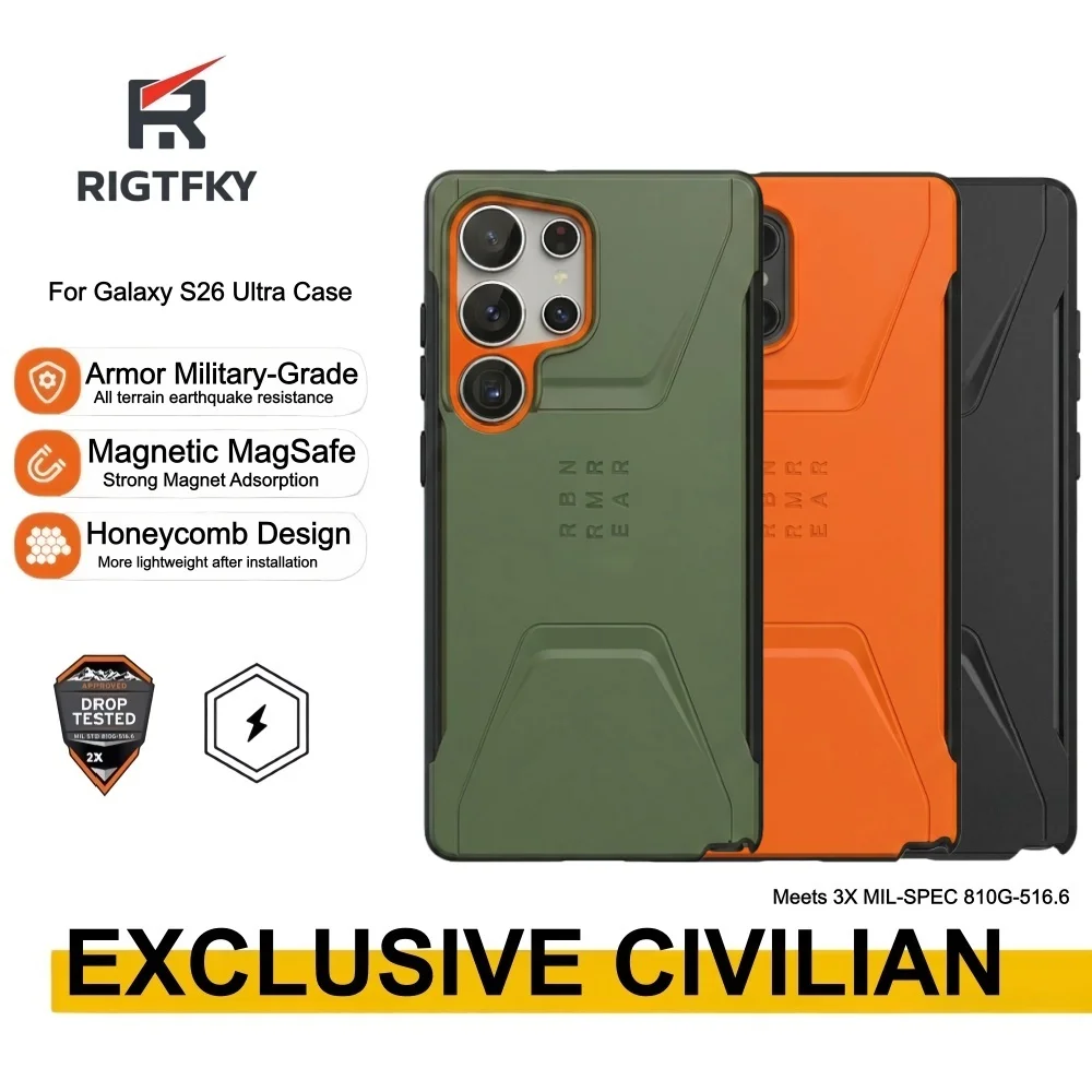 Civilian Series Heavy Armor Shock Resistant Magnetic Phone Case - Rugged Protective Back Cover