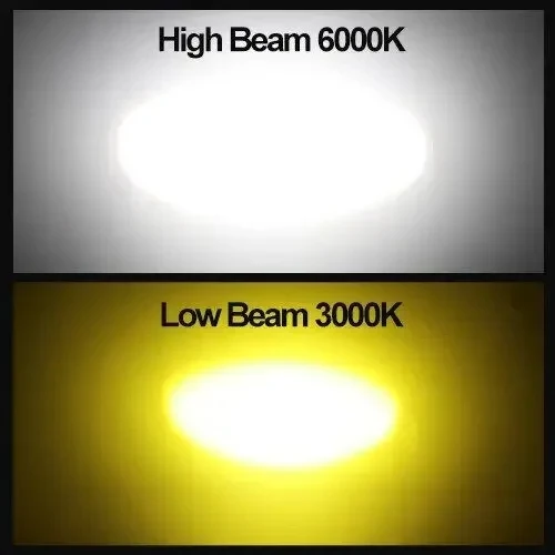thumbnail image 1 of 1 bombilla LED H4 de 10000 lúmenes para faros delanteros de motocicletas BA20D, IP68, lente CSP, lámpara amarilla y blanca, accesorios para scooter, luz antiniebla, 1 of 5