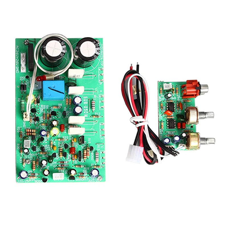 텅홍 1개 서브우퍼 앰프 보드 250W 모노 사운드 앰프 파워 오디오 앰플리파이어 보드 홈 스피커 앰프 듀얼 AC22-26V
