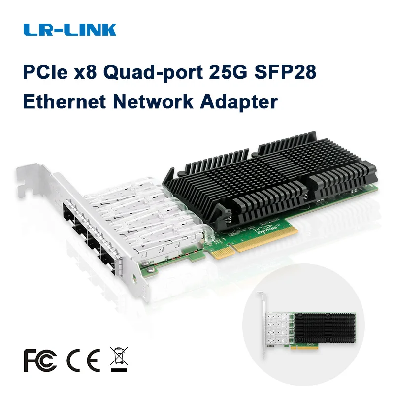 Carte Réseau 25GB PCI Express PCIe3.0 8 Double Port SFP28 -  France