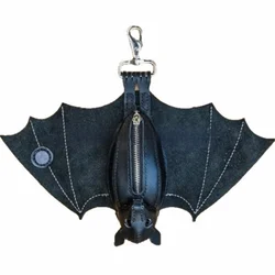 Creative Halloween Bat Keychain with Coin Purse and Pendant Ornaments (Bat)