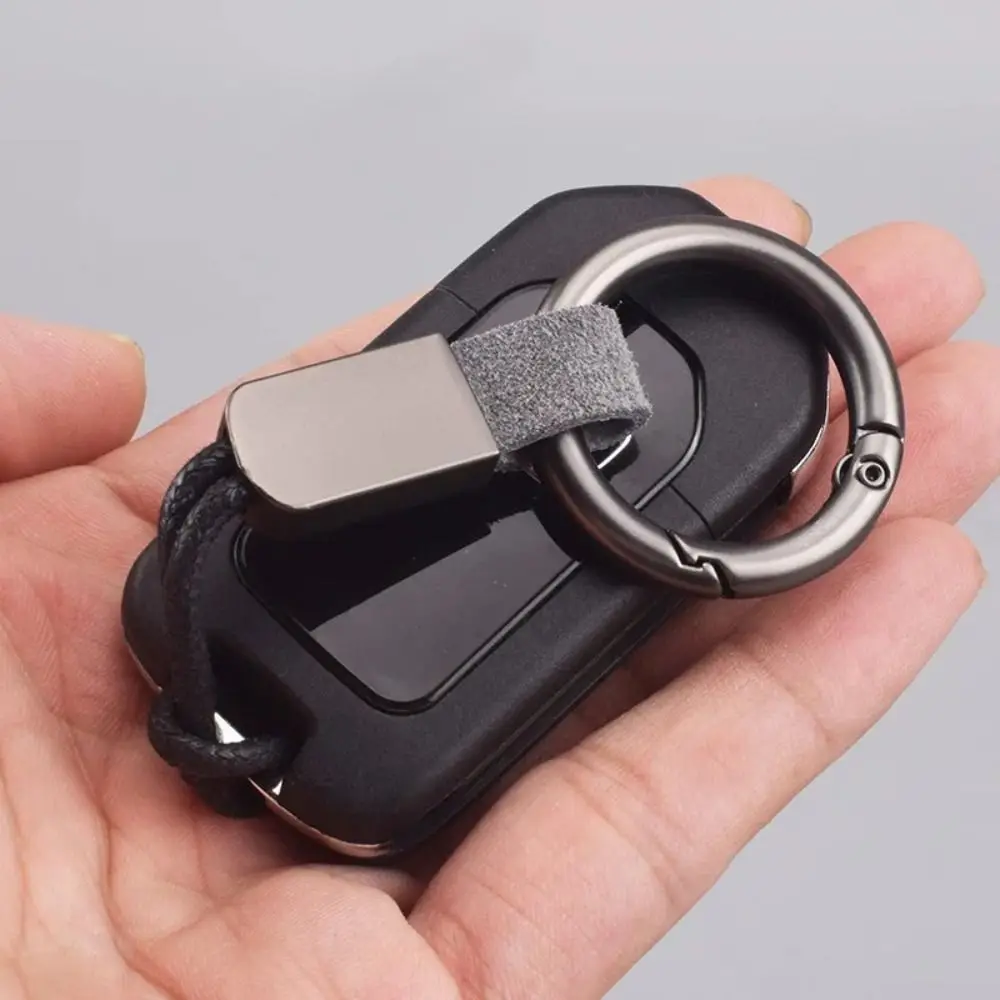 Genuine Leather Keychains Simple Lanyard Keyring Ring Keychain Men Women Car Key Holder Key Cover Auto Keyring Accessories Gifts