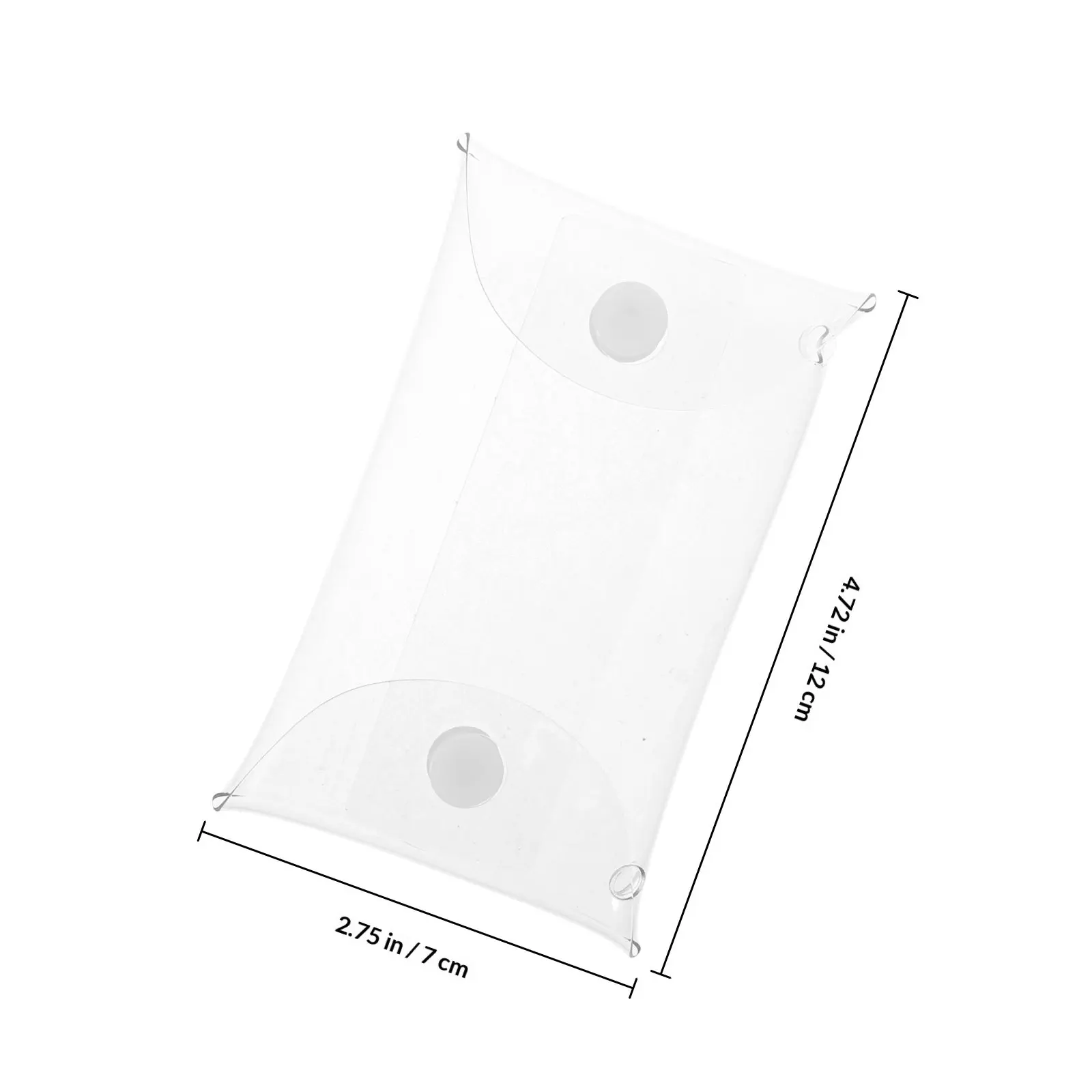 5Pcs 투명 디스플레이 가방 7x12cm 피규어 및 수공예품용 투명 보관 용기 방진 쇼케이스 박스 공간 절약