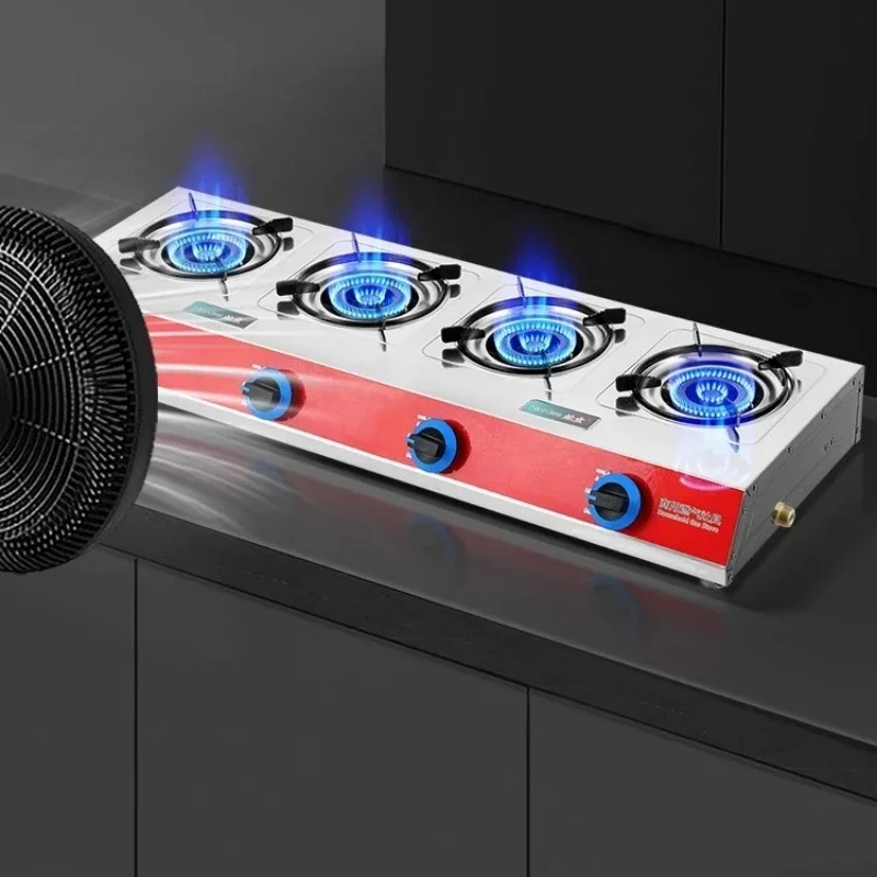 Kitchen Multi Burners Desktop Gas Stove Estufa De Gas 4 Quemadores Herd K&uuml;che Cooktop