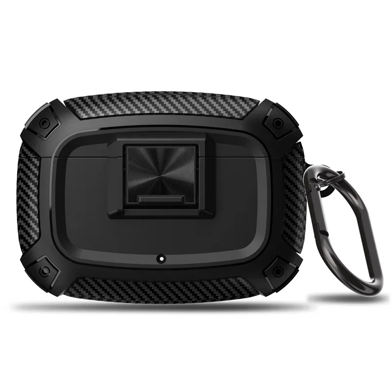 Carbon Fiber Shockproof Case with Safety Lock Cover