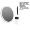 10CM 30X Magnifying Mirror With Tweezers Travel LED Makeup Mirror 3 Suction Cups Rechargeable Dimmable Magnified Vanity Mirror 5