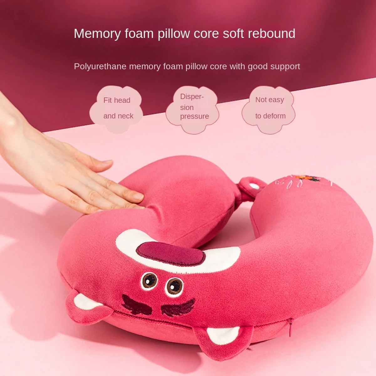 Miniso Stitch Disney Lotso Cuscino Da Viaggio A Forma Di U Cuscino