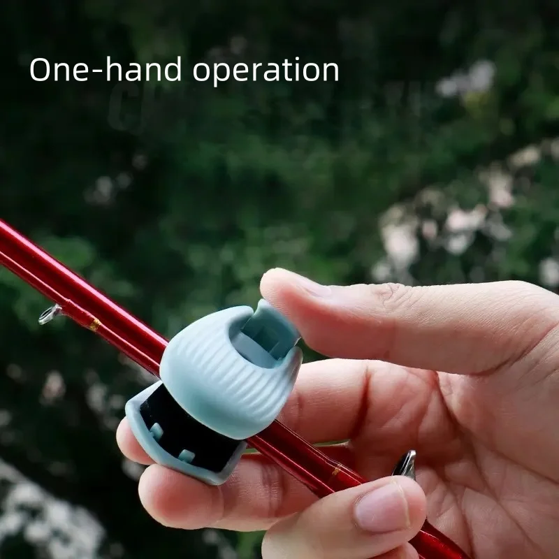 Fishing Rod Holder Fixer Clip Portable Lure Rod Bundling Clamp Beach Fishing Pole Holder Tools Compact Fixer