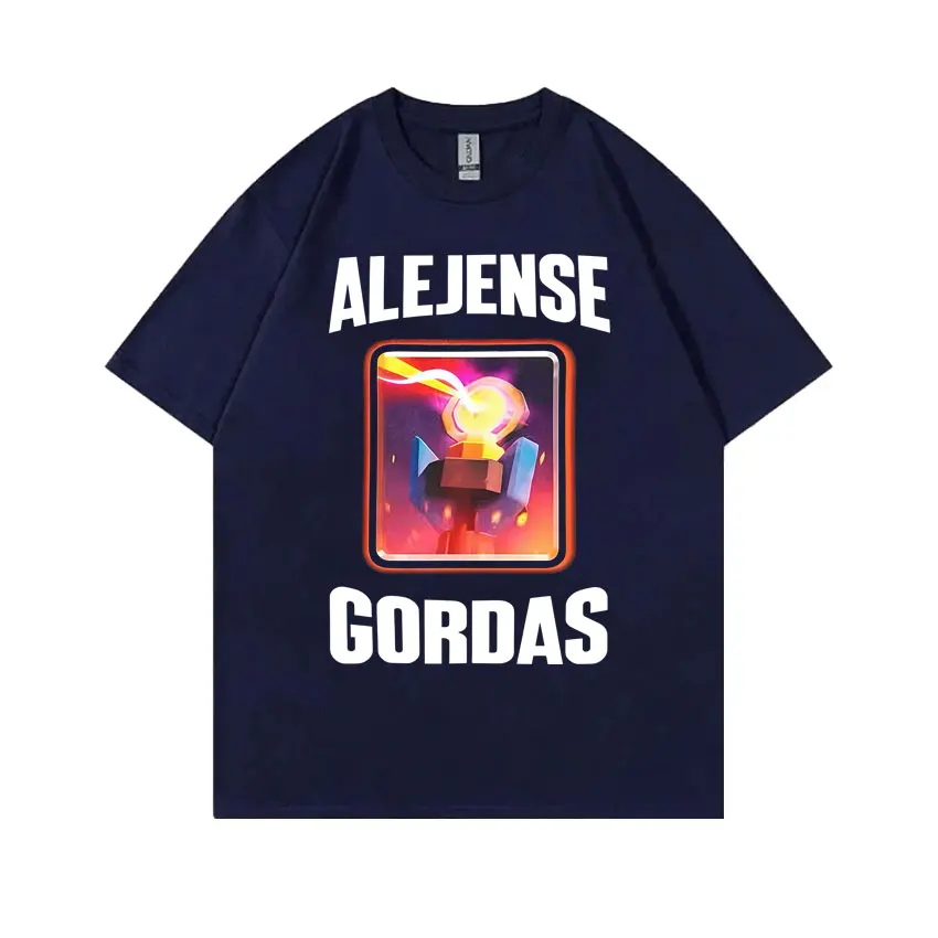 Alejense Gordas Meme 티셔츠 남성 여성 농담 유머 그와 그녀를위한 선물 Kawaii 귀여운 밈 티셔츠 Oversize Pure Cotton T Shirt