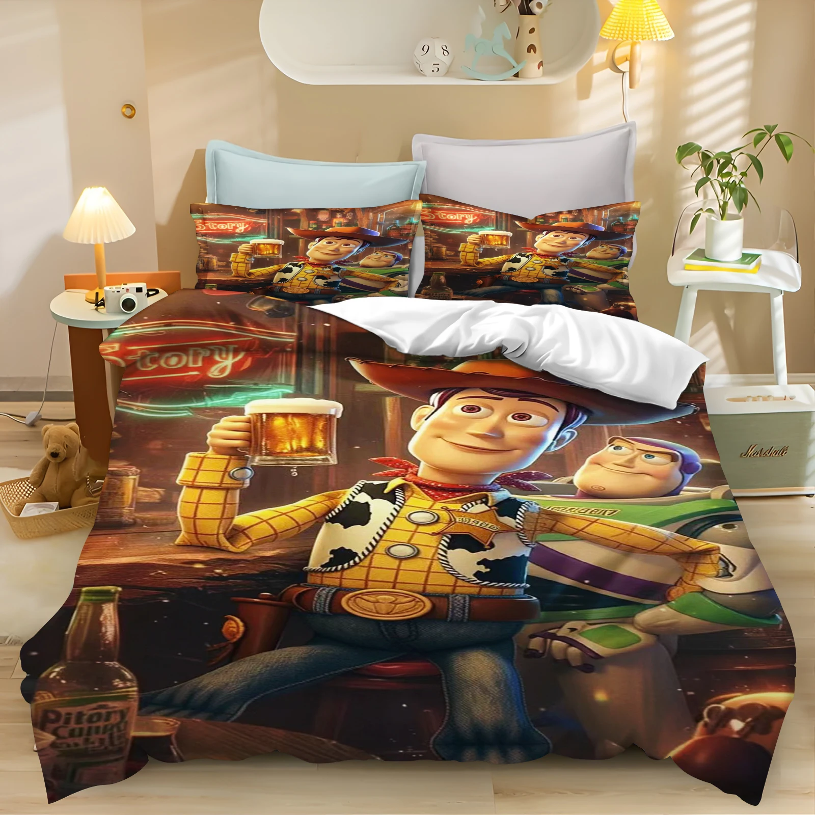 Toy Story Quilt Cover Bedding Set – Cute Cartoon Design for Boys 5
