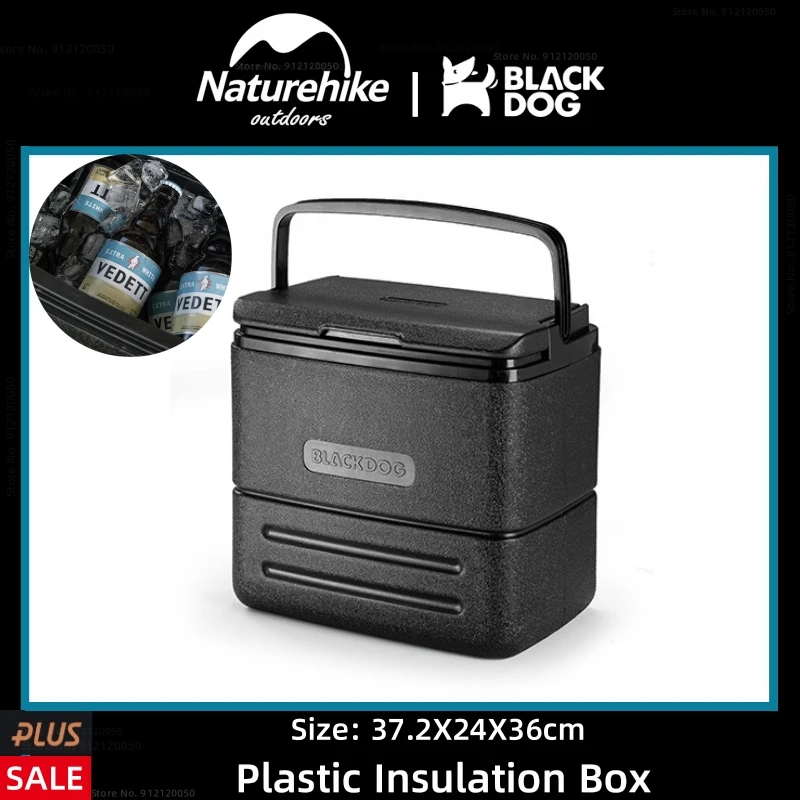 

Naturehike-BLACKDOG 17L Large Capacity Insulated Box Outdoor Portable Camping Picnic Food Preservation Boxes Fishing Ice Bucket