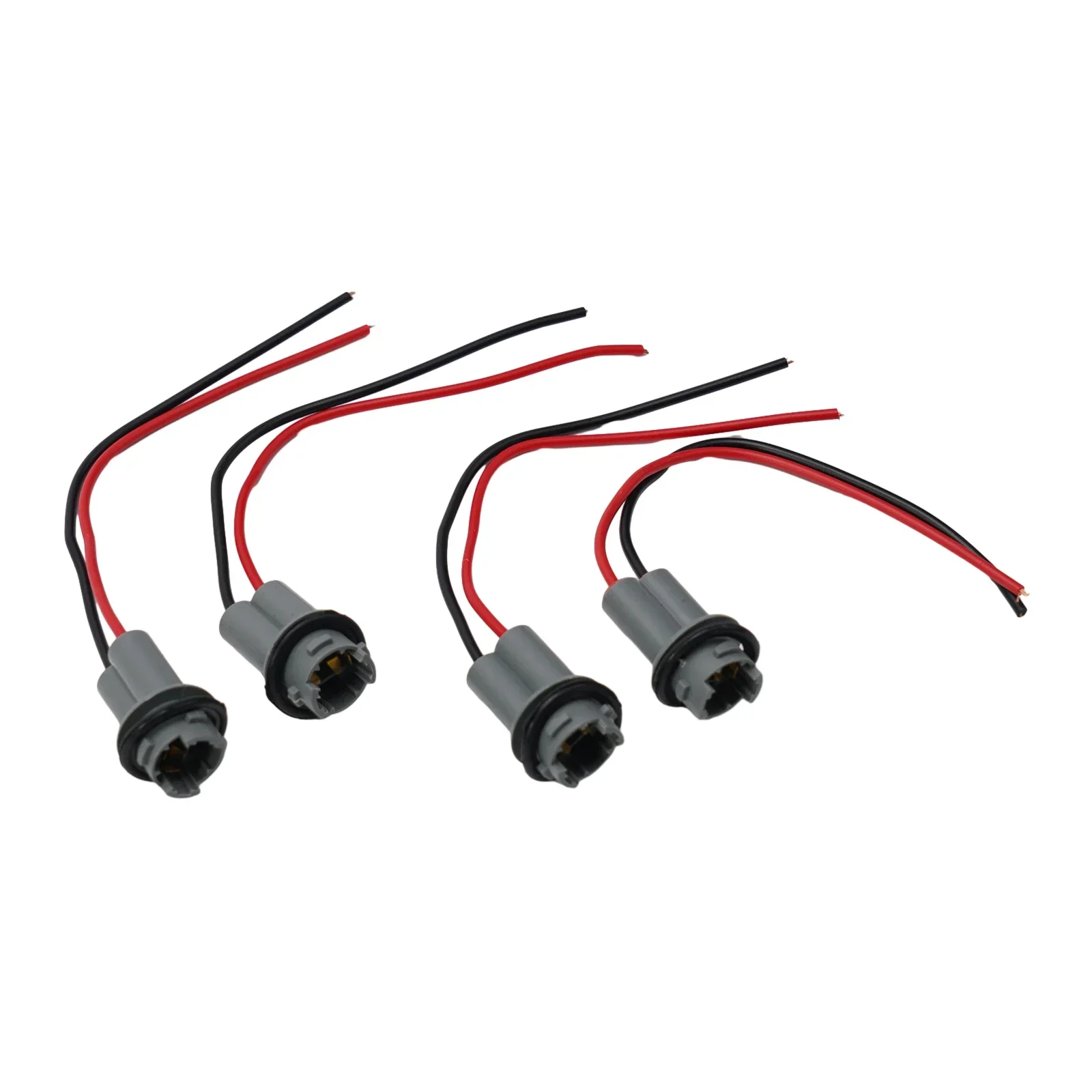 4pcs T15 W16W Lamp Holder Adapters Cable LED Bulb Connector Socket Wedge Base Light Bulb Plug Extension Wiring Harnesses
