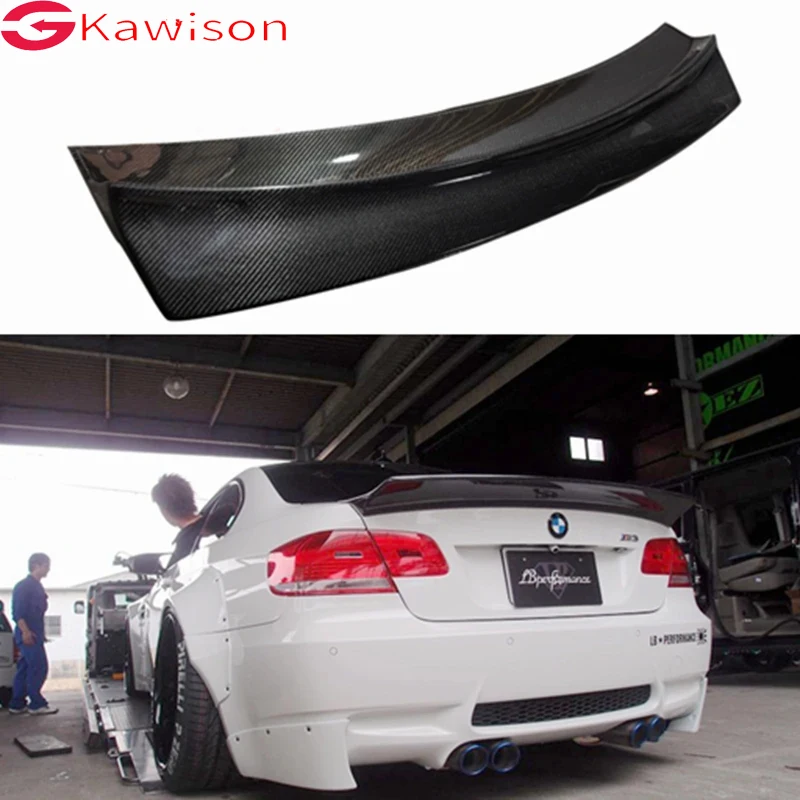 

For BMW 3 Series E92&E92 M3 Coupe LB Style Carbon fiber Rear Spoiler Trunk wing 2006-2013 FRP honeycomb Forged