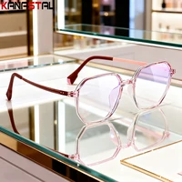 Мужская резиновая титановая оправа для очков, линзы против усталости, женские компьютерные большие очки по рецепту, оправа для очков для чтения при близорукости — изображение 3