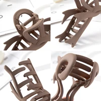 13CM Matte Hair Clips Vintage Ribbon Bow Hair Claws Crab Headwear Hairpins Shark Ponytail For Women Hair Accessories Barrettes - Image 6