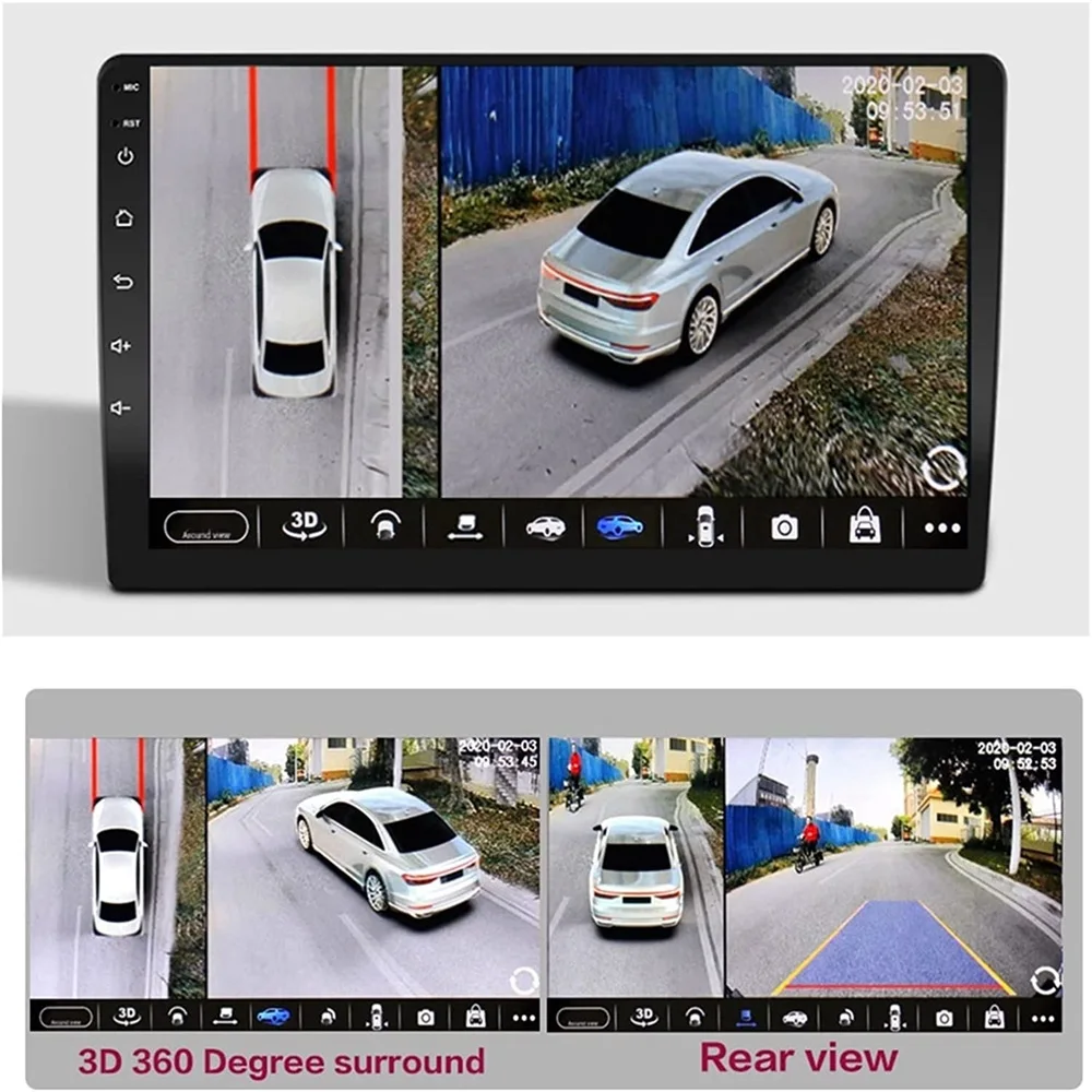 360 Panoramic Camera Car 1080P AHD 360 Camera Panoramic Surround View for Android Auto Radio Night Vision 360 panoramic camera,360 degree camera