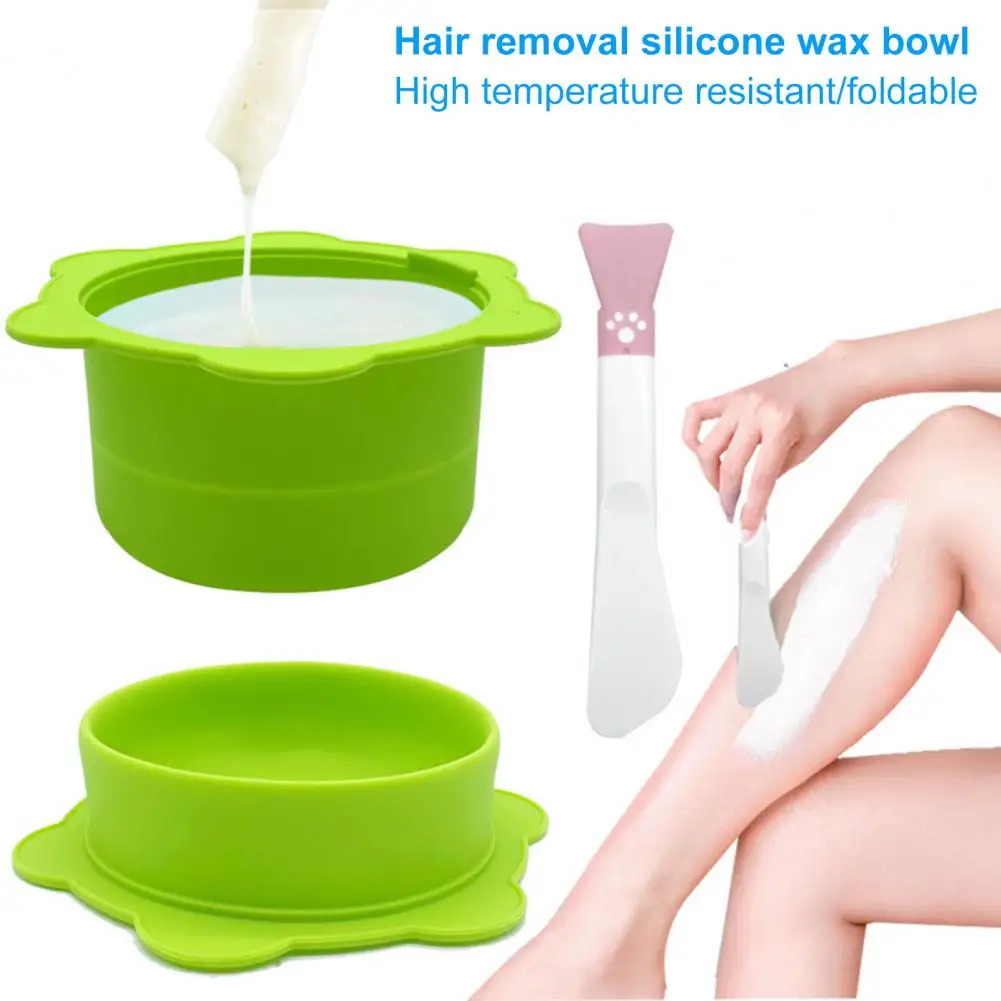 Wax Warmer Thickening Heat-resistant Silicone Bowls Hair Removal Wax Replacement Pot Bowls Hair Removal Reusable Waxing Pot Bowl