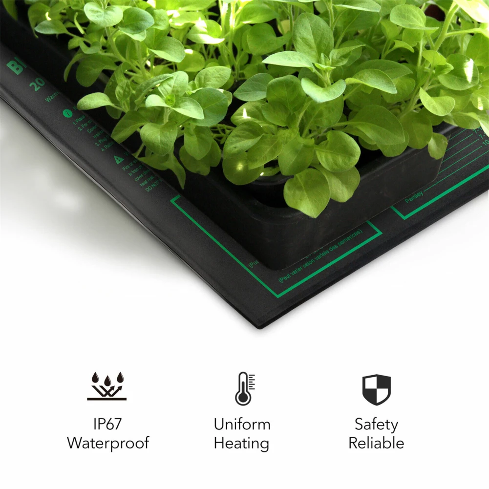 Seedling Heat Mats Waterproof Continuous Heating Pad Carpet For Plant Hydroponic Seed Germination Propagation