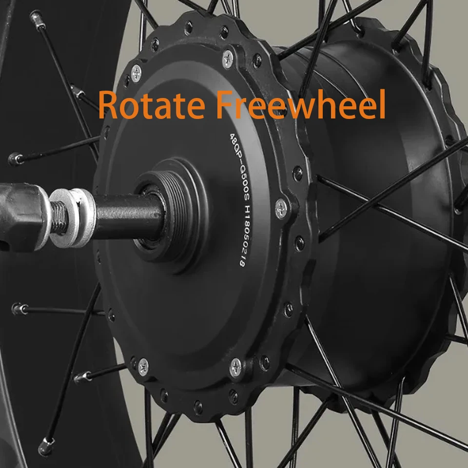 팻 전기 자전거 36V 48V 500W 750W 전기 팻 타이어 스노우 바이크 앞뒤 휠 허브 모터 4.0 타이어 20인치 24인치 26인치