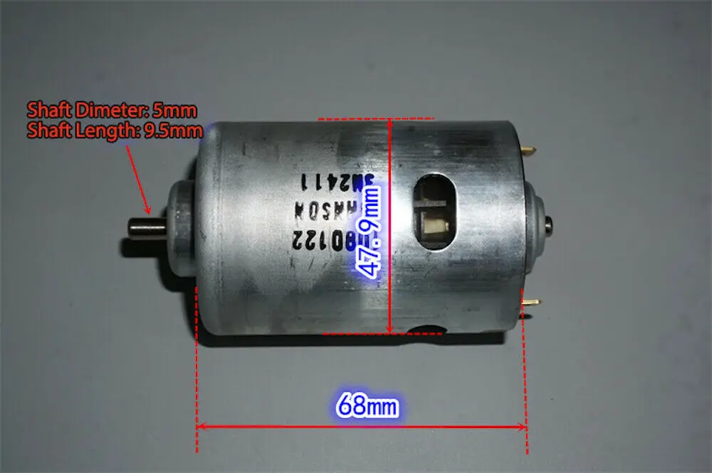 Details about   JOHNSON 76018 RS-775 Electric Motor DC 12V 19000RPM High Speed Power 5mm Shaft 