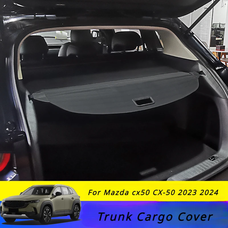 Cosilee Retractable Cargo Cover For 2023-2024 Mazda CX-50 – Trunk Privacy Shade, Water-Resistant PVC, No Tools Installation | Not For CX-5