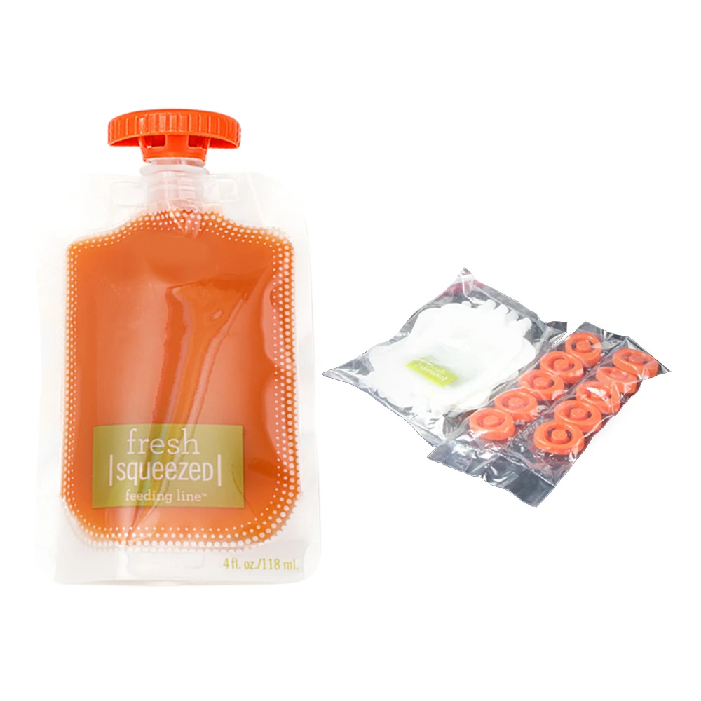 Refillable Baby Food Pouches Homemade Baby Food Storage Containers