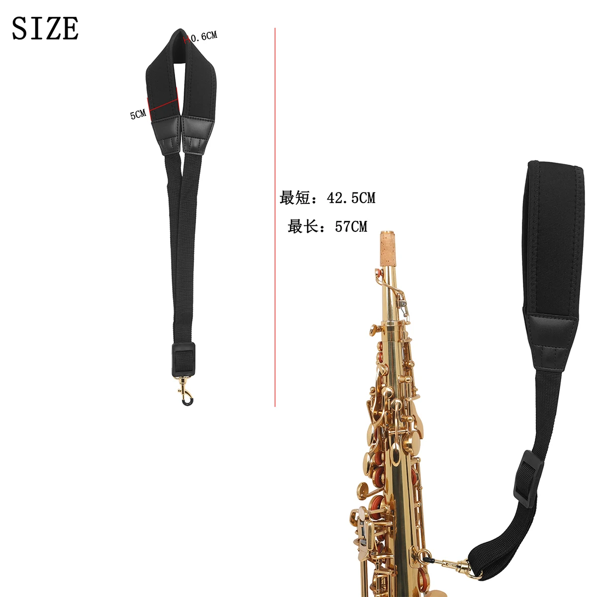 SLADE Saxophone Strap Saxophone Lanyard Neck Strap Protection Neck Sax Double Shoulder for Soprano Tenor Alto for saxophone parts accessories