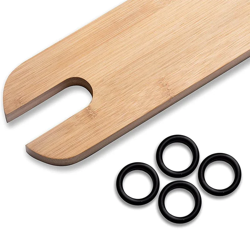 Seggiolone per bambini Poggiapiedi in legno di bambù naturale Poggiapiedi per seggiolone stabile antiscivolo Accessori per bambini Roba per bambini - immagine 5