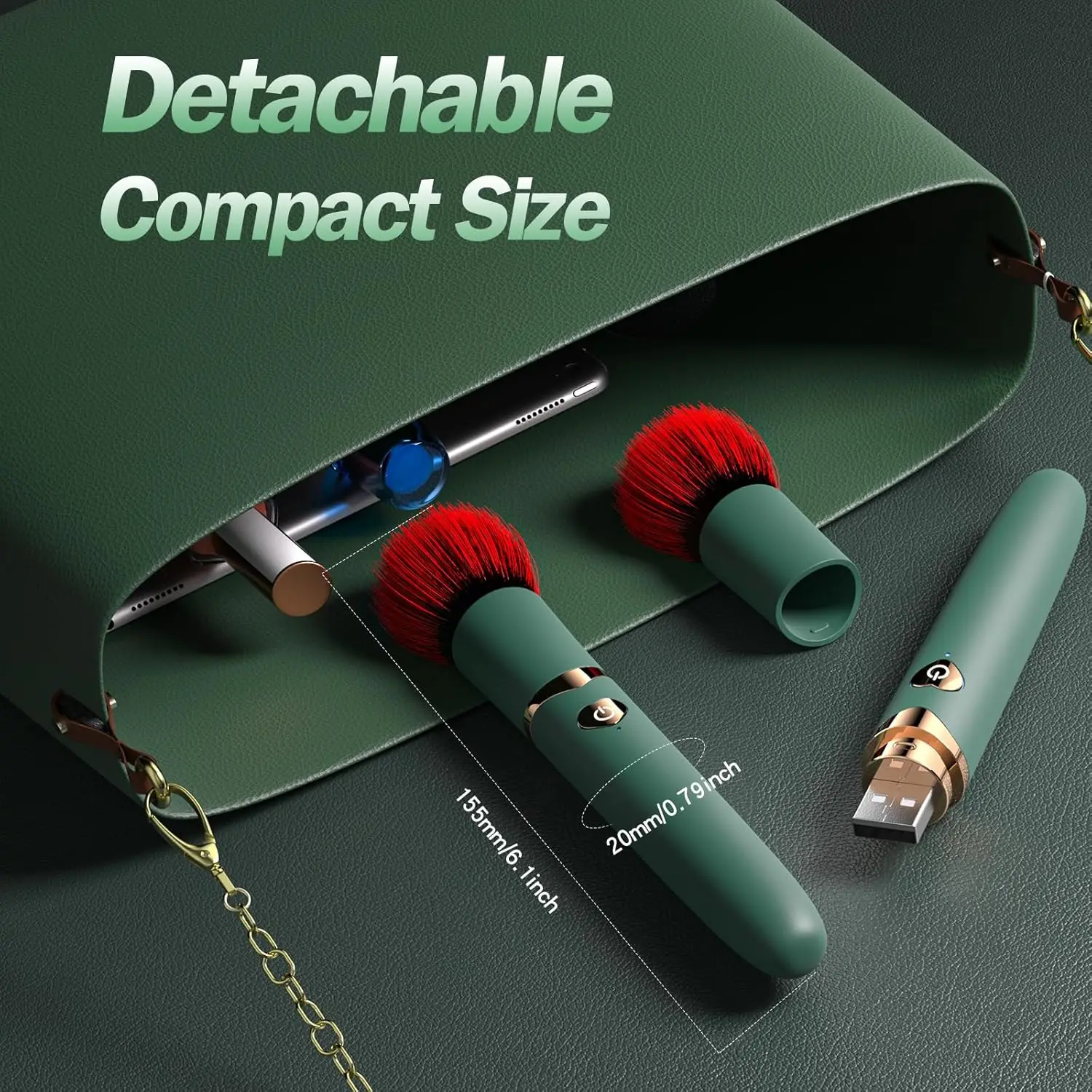 Electric Makeup Brush For Foundation And Powder Washable Tool_voghion.com