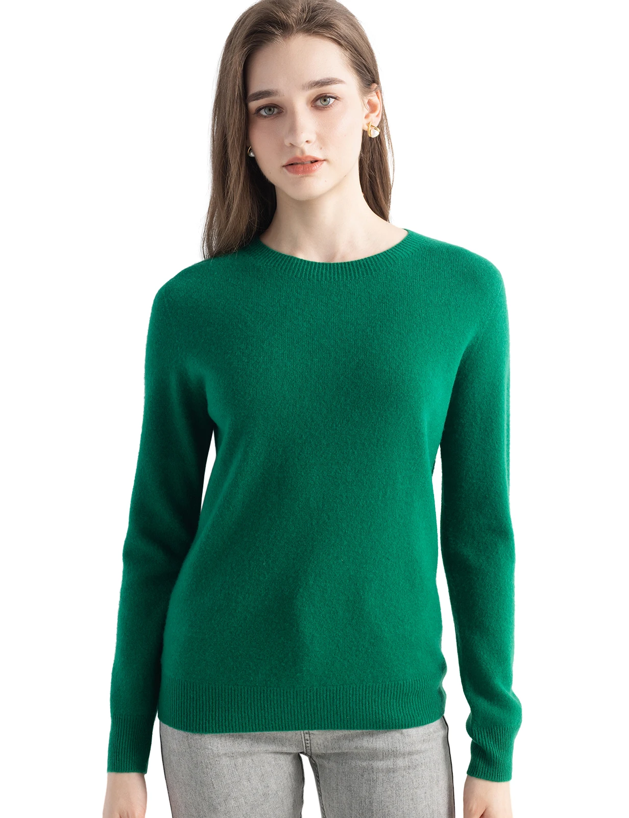 Naiste 100% meriinovillast o-kaelusega pikem sviiter S-XL (2026) 4